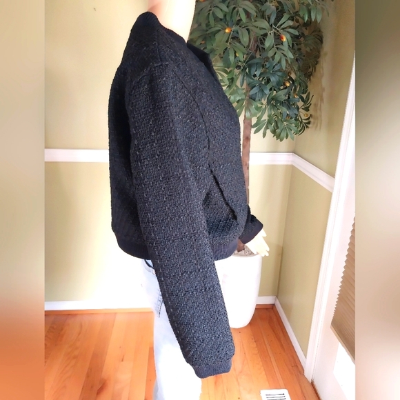 Rachel Zoe Tweed Bomber Jacket, Size M, NWOT - Picture 5 of 9